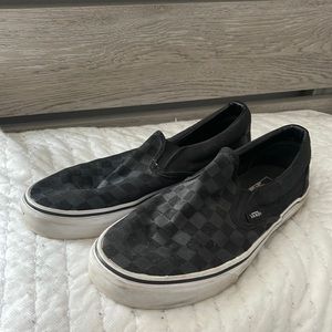 Black checkered vans